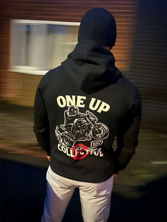 1UC GRAPHIC HOODIE - BLACK